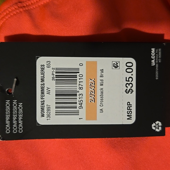 Under Armour Sports Bra In Plus Size 2XL - Picture 4 of 7